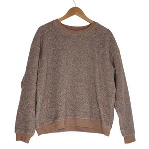 Outdoor Voices Megafleece Pullover Crewneck In Oatmeal Size M Women